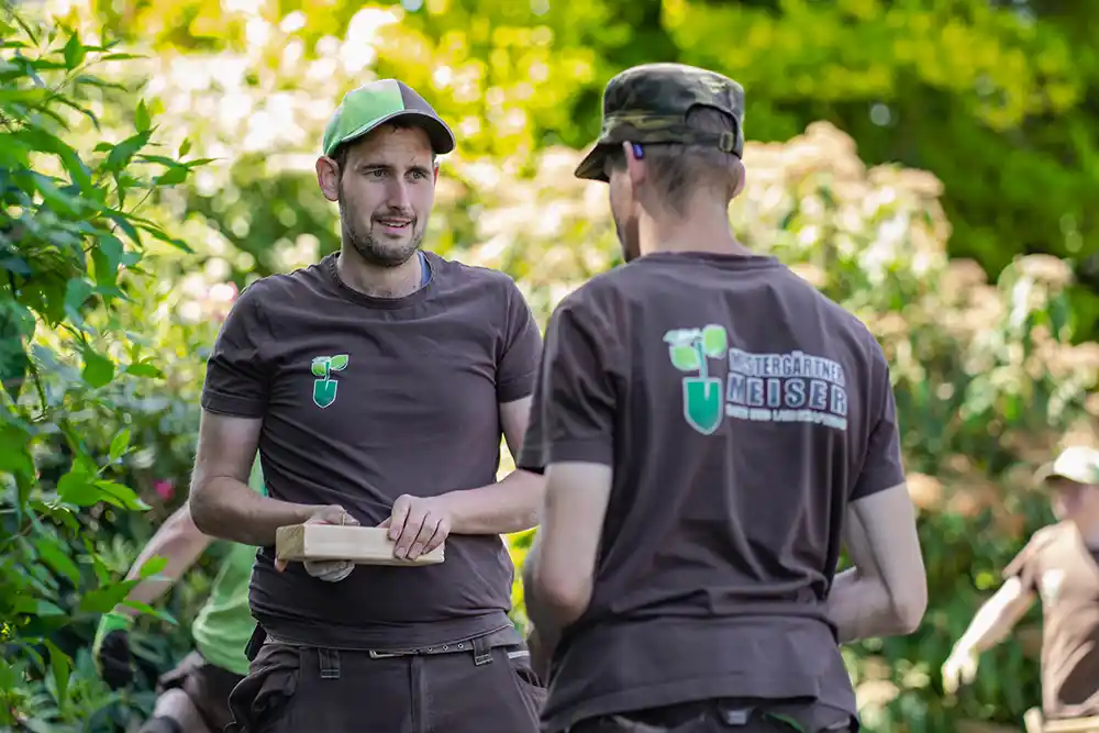 Das Team bei der Arbeit